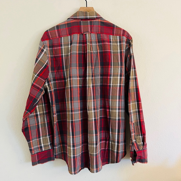 Gap/Old Navy Men's Plaid & Striped Button Uo Shirts Size Large - Set of 4 - Picture 3 of 9